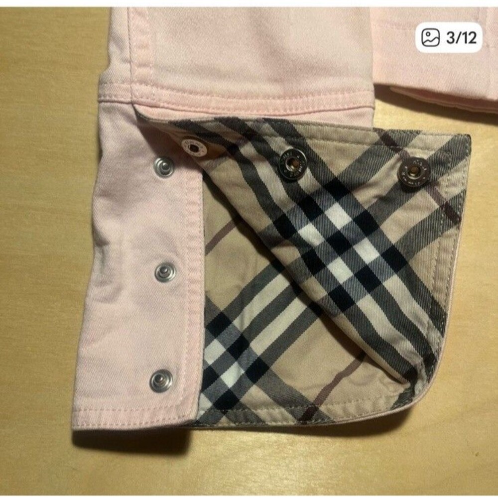 Women’s Pink US10 Burberry Lightweight Pink Jacket Classic Preppy Y2K - Picture 2 of 10